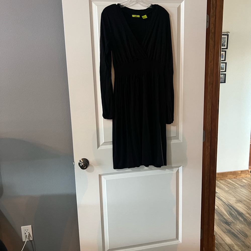 Kersh Deep Purple Long Sleeve Dress